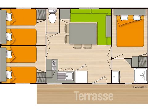 Stacaravan 6 personen - ECO