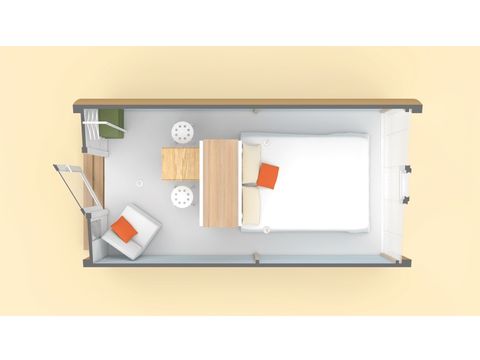 Bungalowtent 2 personen - COCO SWEET 2 personen - 1 slaapkamer, geen sanitair, geen airconditioning