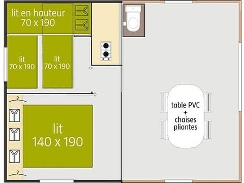 Chalet 4 persons - Tithome (without bathroom)