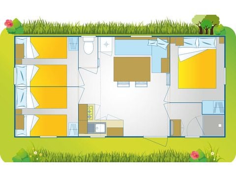 MOBILHOME 6 personnes - Happy Premium