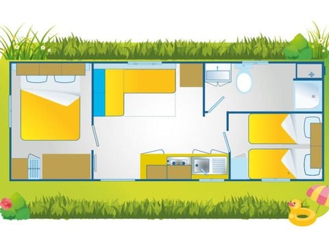 Mobilheim 5 Personen - Happy Comfort