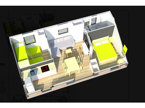 BUNGALOW 5 personnes - Bungalow Infinity -  2 chambres