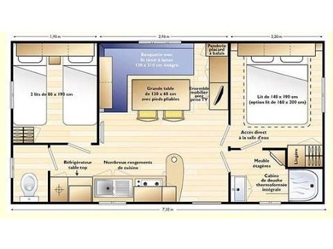MOBILHOME 4 personnes - MERCURE