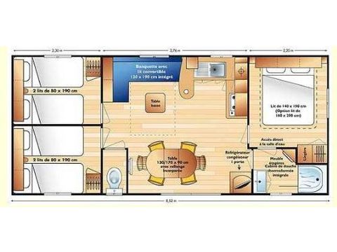 MOBILE HOME 6 people - CORDELIA