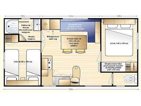 Mobile home 4 persons - FAMILY