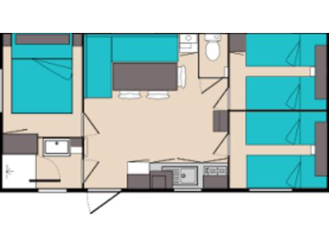 BUNGALOW 6 personnes