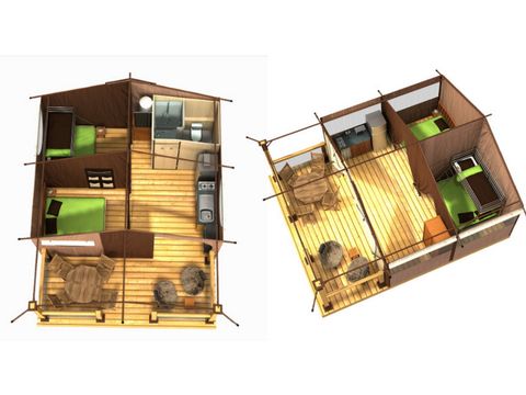 TENT 5 people - Lodge Esprit Glamping