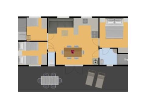 Stacaravan 6 personen - Biron