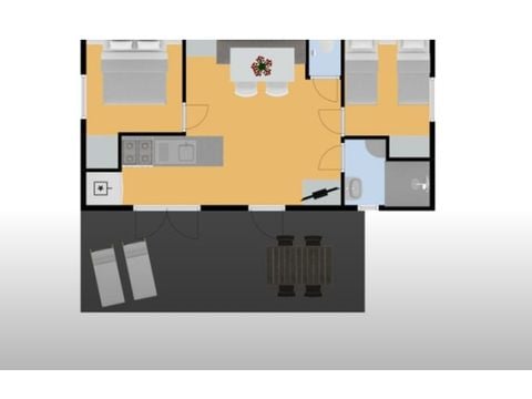 Stacaravan 4 personen - Cadouin