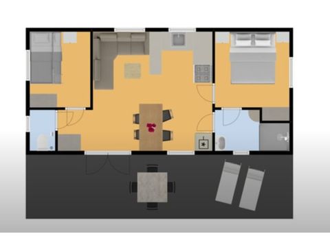 Stacaravan 4 personen - Monpazier