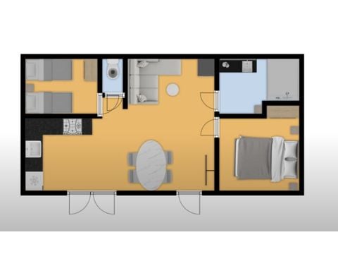 Stacaravan 4 personen - Molières
