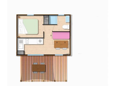 MOBILE HOME 2 people - ORHY (premium)