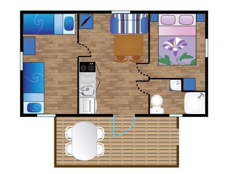 MOBILHOME 4 personas - Mobil-home JAIZKIBEL**** 4 plazas