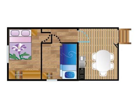 Mobile home 4 persons - Mobile-home ALBISTA*** sleeps 4