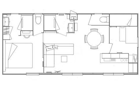 Stacaravan 5 personen - Ciela Prestige Ontwijking