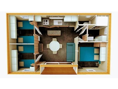 CHALET 6 personas - 3 dormitorios + aire acondicionado