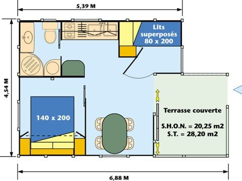BUNGALOW 4 personnes - THIANON
