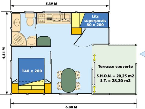 BUNGALOW 4 persone - Bungalow Thianon 4pax 2 camere TV + AC + BBQ + Parcheggio