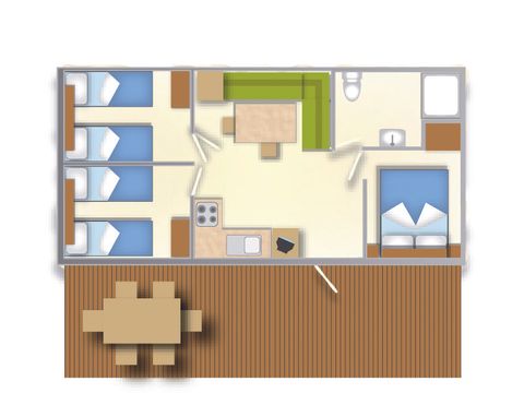 Mobile home 6 persons - BAIA SARDINA