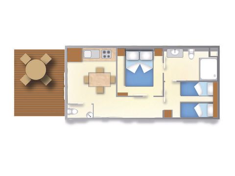 Mobilheim 4 Personen - BAIA RELAX NEW