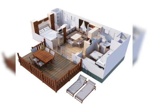 Mobile home 5 persons - SunLodge Redwood