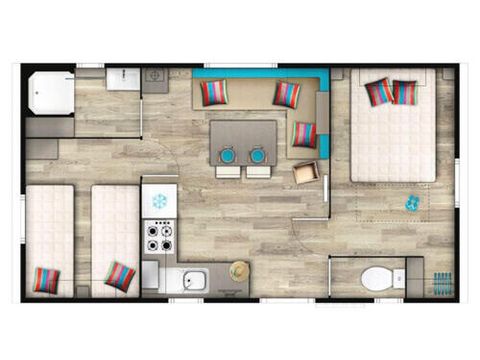 Casa mobile 4 persone - Classico 3 Camere 4 Persone