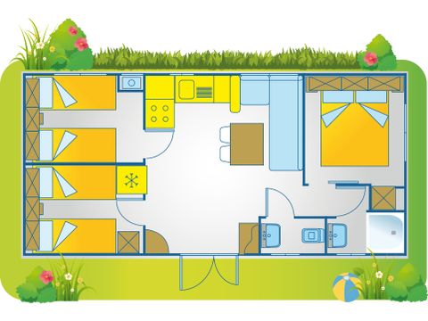 Mobile home 7 persons - Happy Plus
