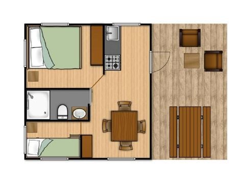 TENTE 4 personnes - Woody