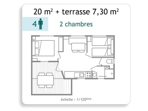 MOBILHOME 2 personnes - Mobilhome 2 personnes