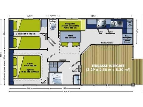 BUNGALOW 4 personnes - SOLEO