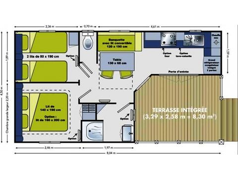MOBILHOME 4 personas - SOLEO