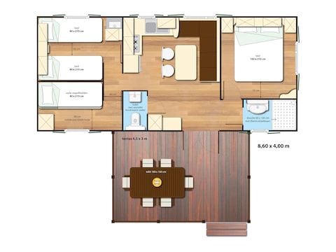 Mobile home 6 persons - SunLodge Aspen