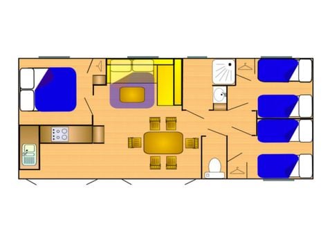 Mobile home 7 persons - RIVIERA 900-3 A/C CD