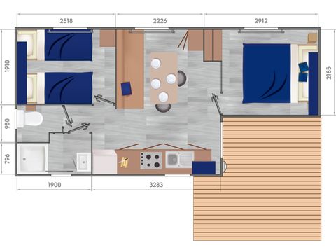 BUNGALOW 5 personnes - Cottage Confort 