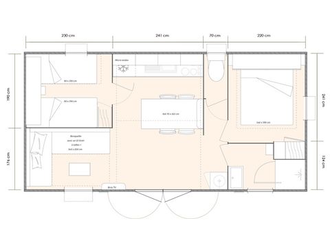 Mobile home 6 persons - Cottage Loggia
