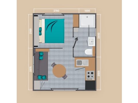 Mobilheim 3 Personen - Bora