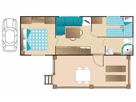 MOBILE HOME 4 people - TAHITI SUPERIOR