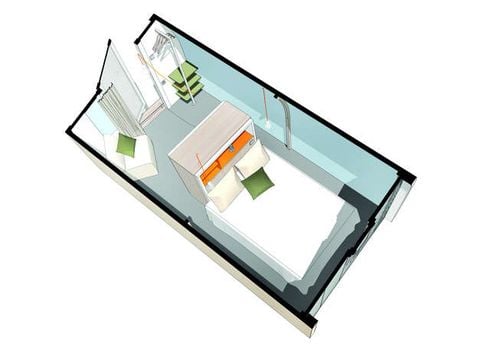 BUNGALOW DE LONA 2 personas - Coco Sweet (sin instalaciones sanitarias)