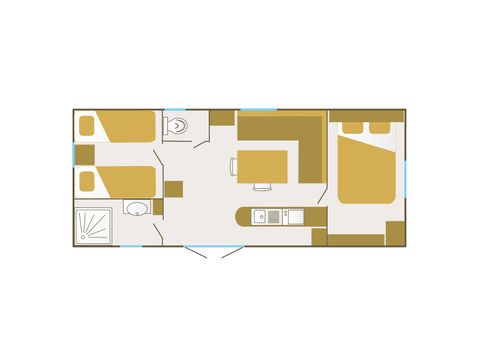 Stacaravan 5 personen - Paradise Home