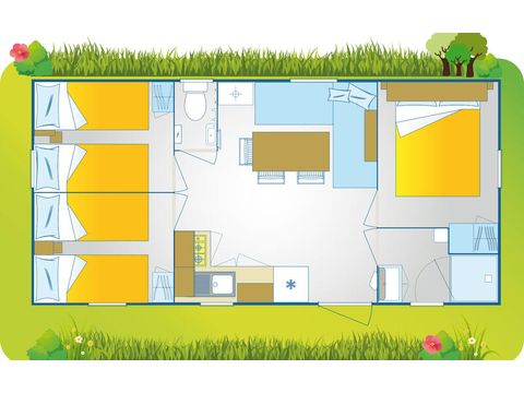 Mobile home 7 persons - Happy Premium Suite