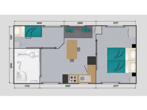 BUNGALOW 4 personnes - Premium PMR