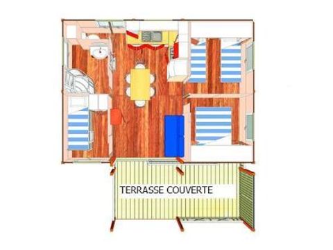 Chalet 8 personen - HOUT met terras