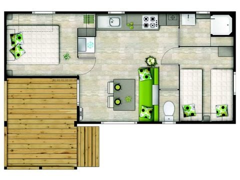 BUNGALOW 4 personnes