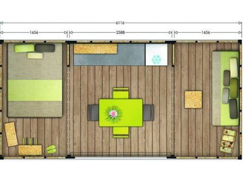 Wohnzelt auz holz 4 personen - MAORI