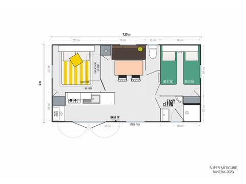 Stacaravan 5 personen -  5 personen