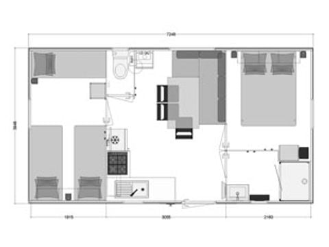 BUNGALOW 5 personnes - MH2 EVASION VENEZIA 