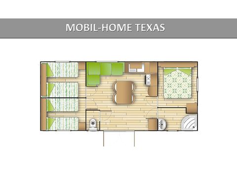 MOBILE HOME 6 people - Premium loft 33/34m² - Air conditioning - TV