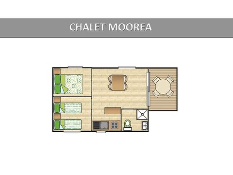 CHALET 5 people - Classic Pavilion - Air conditioning - TV