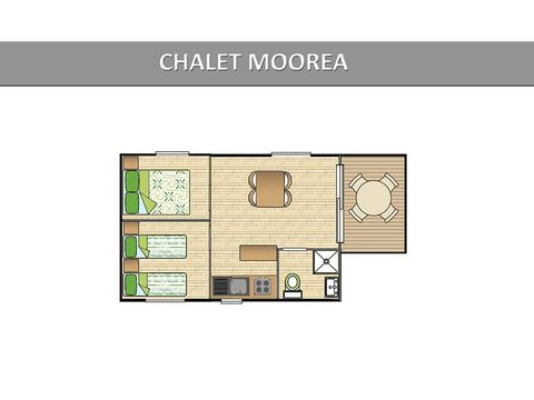 Chalet 5 Personen - Classic Pavilion - Klimaanlage - TV