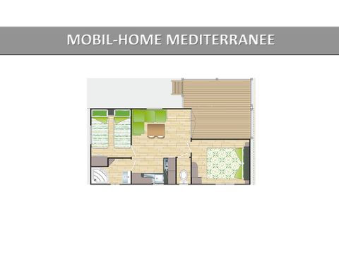 MOBILHOME 4 personas - 23 m² Clásico familiar